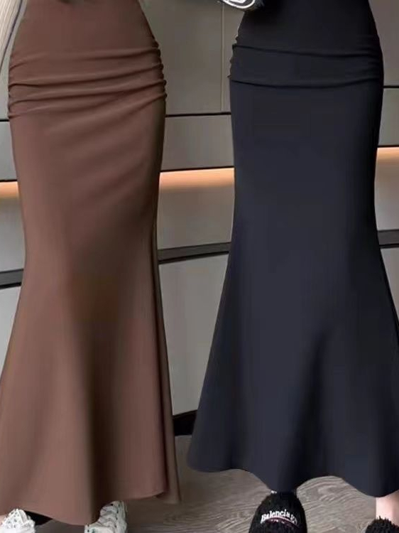 A-Line Skirt Midi - Rok Midi A-Line Wanita Ukuran Besar