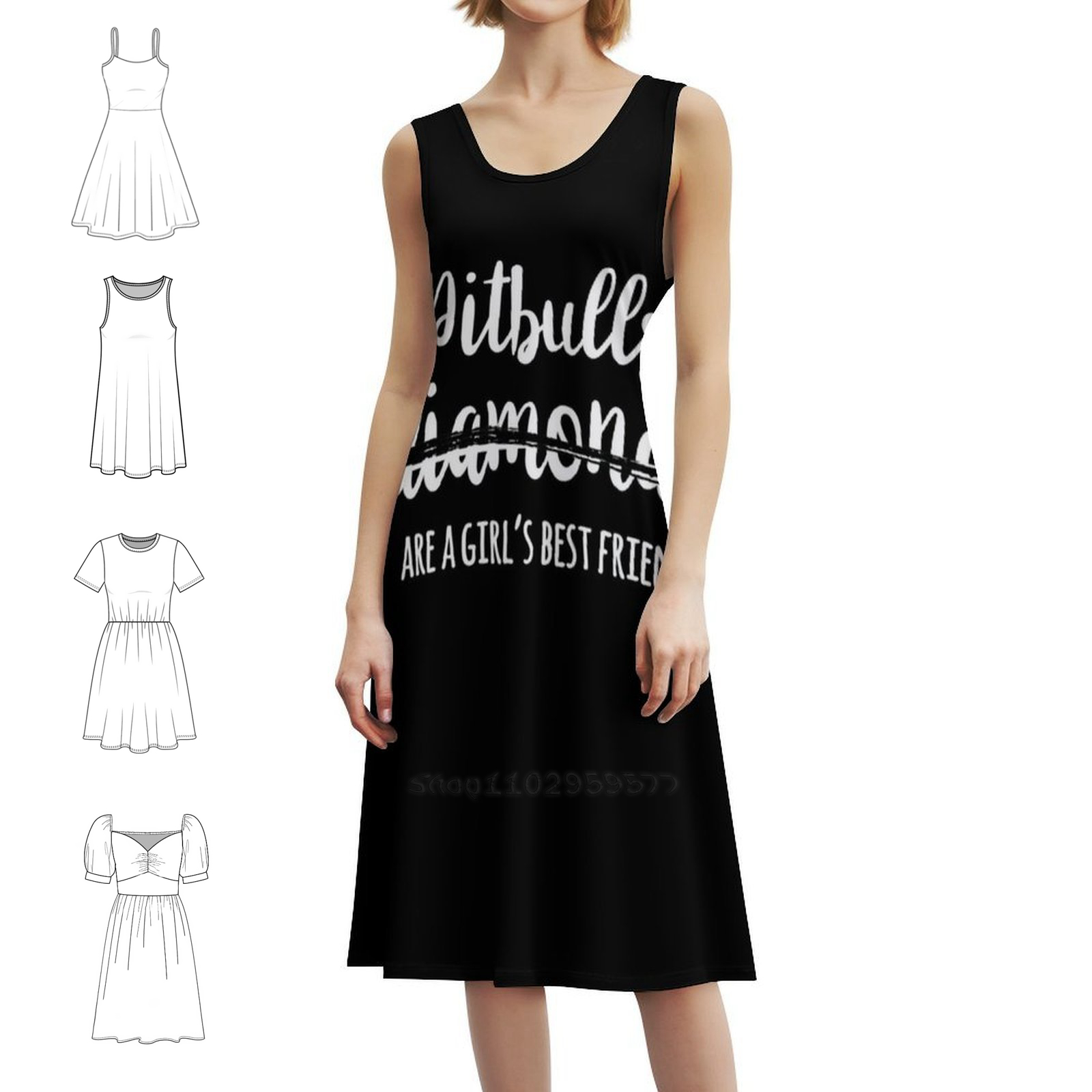 Smocked Dress Women - Pitbulls Adalah Sahabat Terbaik Seorang Gadis
