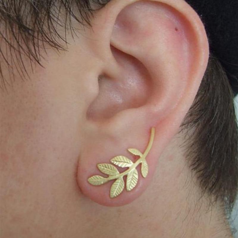 Women Fashion Online Shopping - Napas Liar Fashion Temperamen Daun Logam