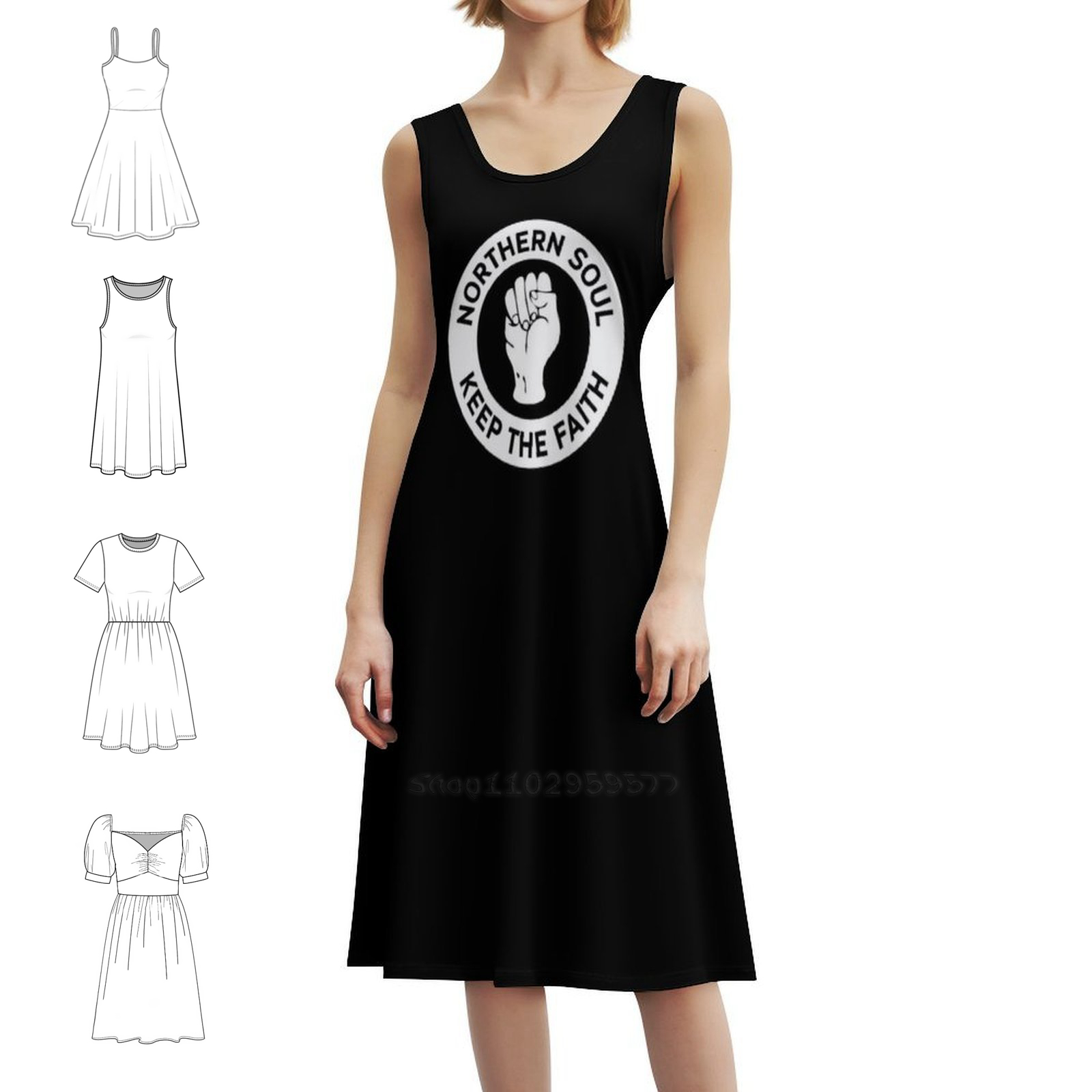 Women Fashion Gown - Gaun Boho Chic Northern Soul-Keep The