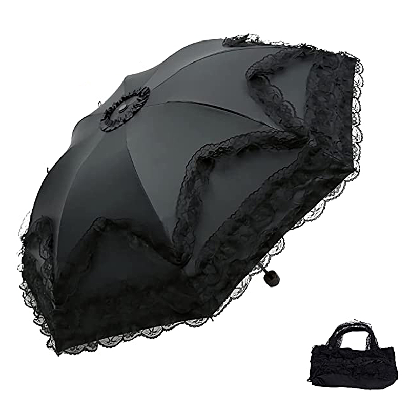 Women'S Fashion Umbrella - Payung Modis Berenda Matahari Kuat Tahan