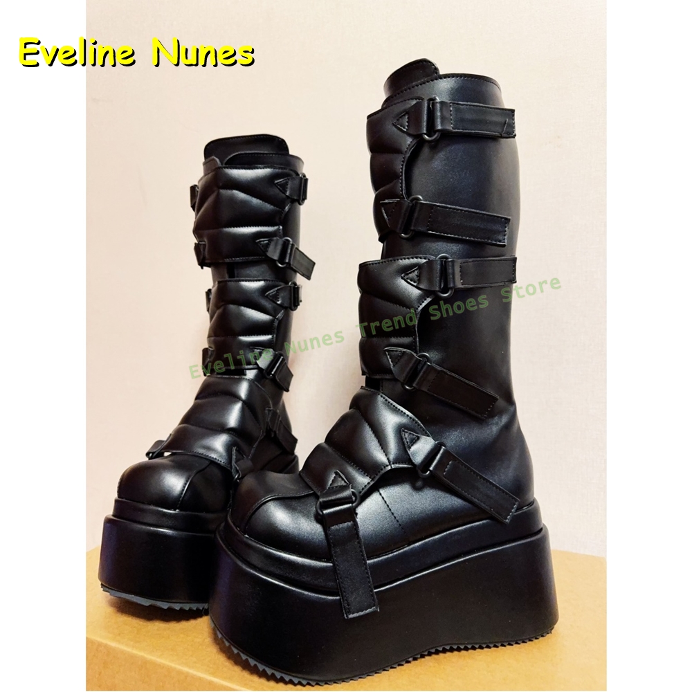 Women'S Fashion Boots 2025 - Sepatu Bot Setinggi Lutut Cyberpunk Y2K