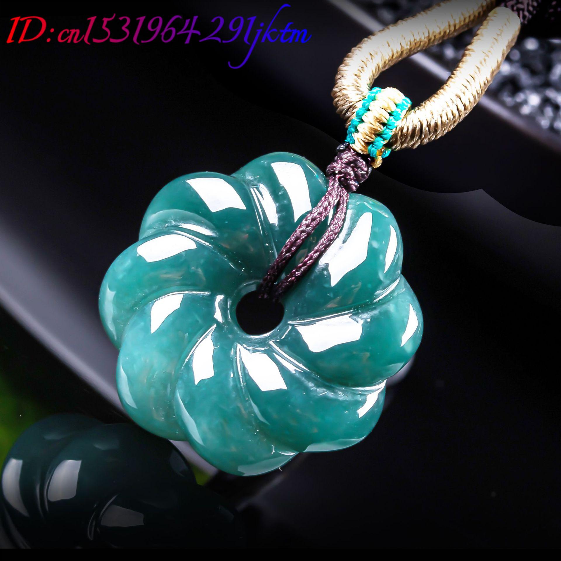 Kalung Liontin Bunga Giok Burm - Trend Women Fashion ulasan dan harga