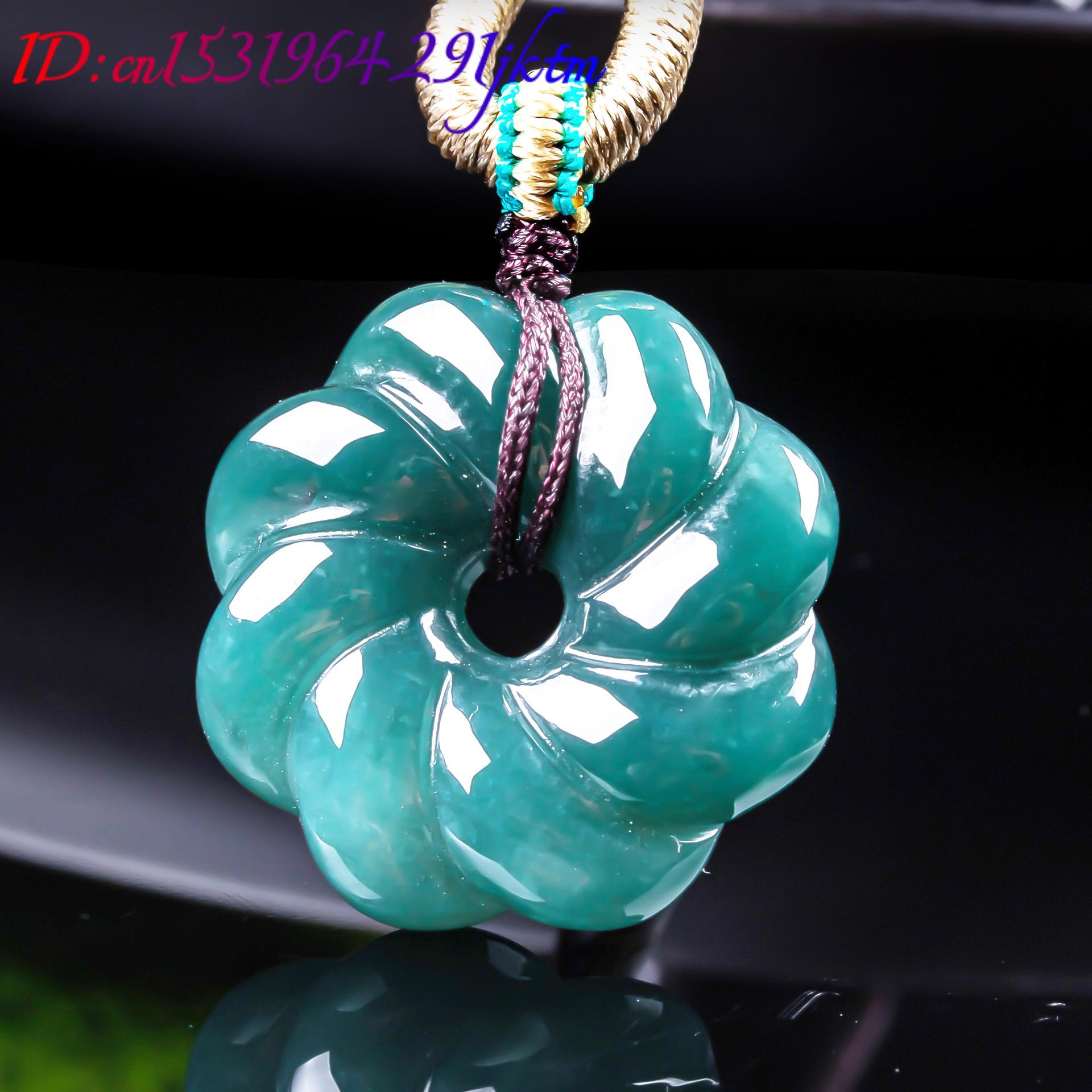 Kalung Liontin Bunga Giok Burm - Trend Women Fashion ulasan dan harga