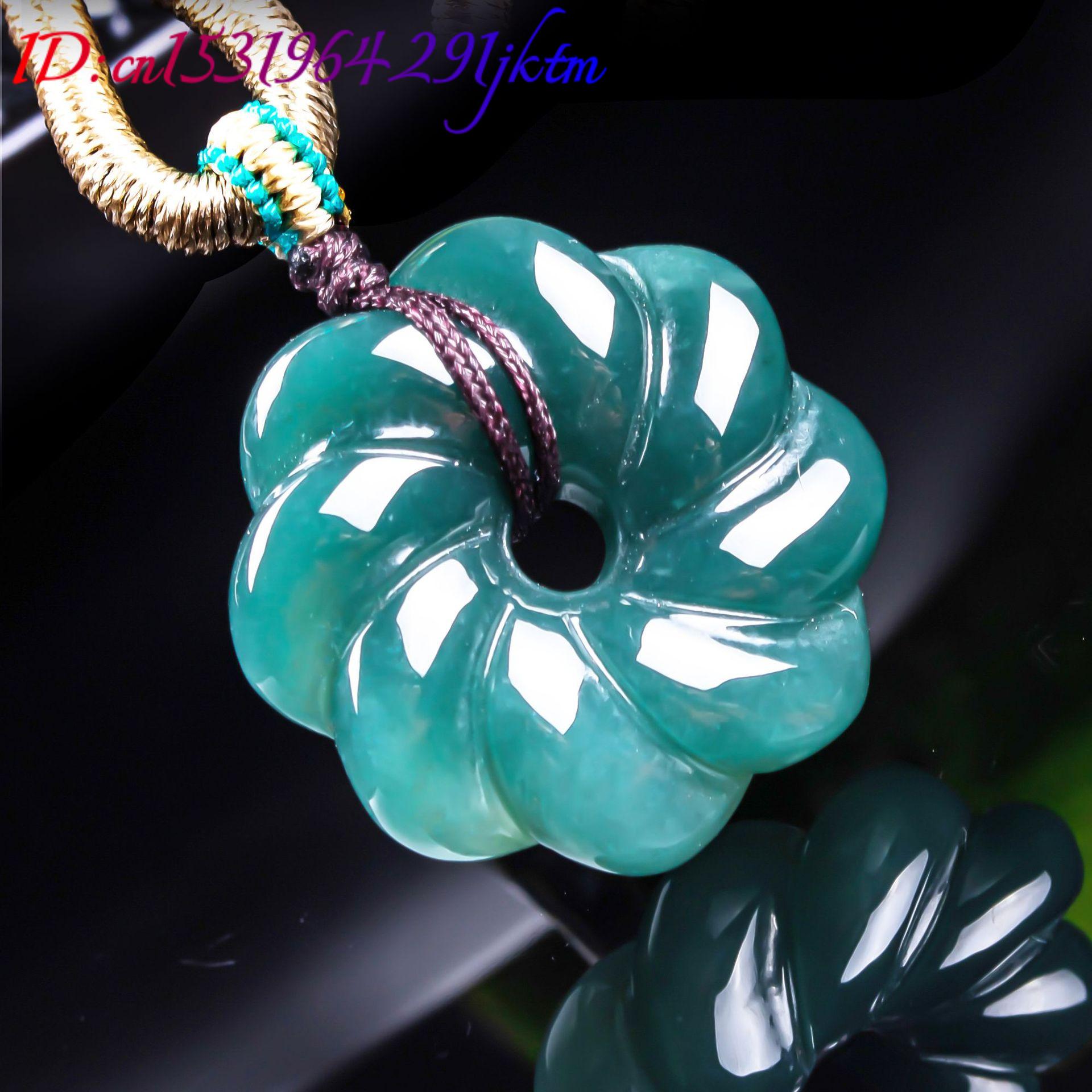 Kalung Liontin Bunga Giok Burm - Trend Women Fashion ulasan dan harga