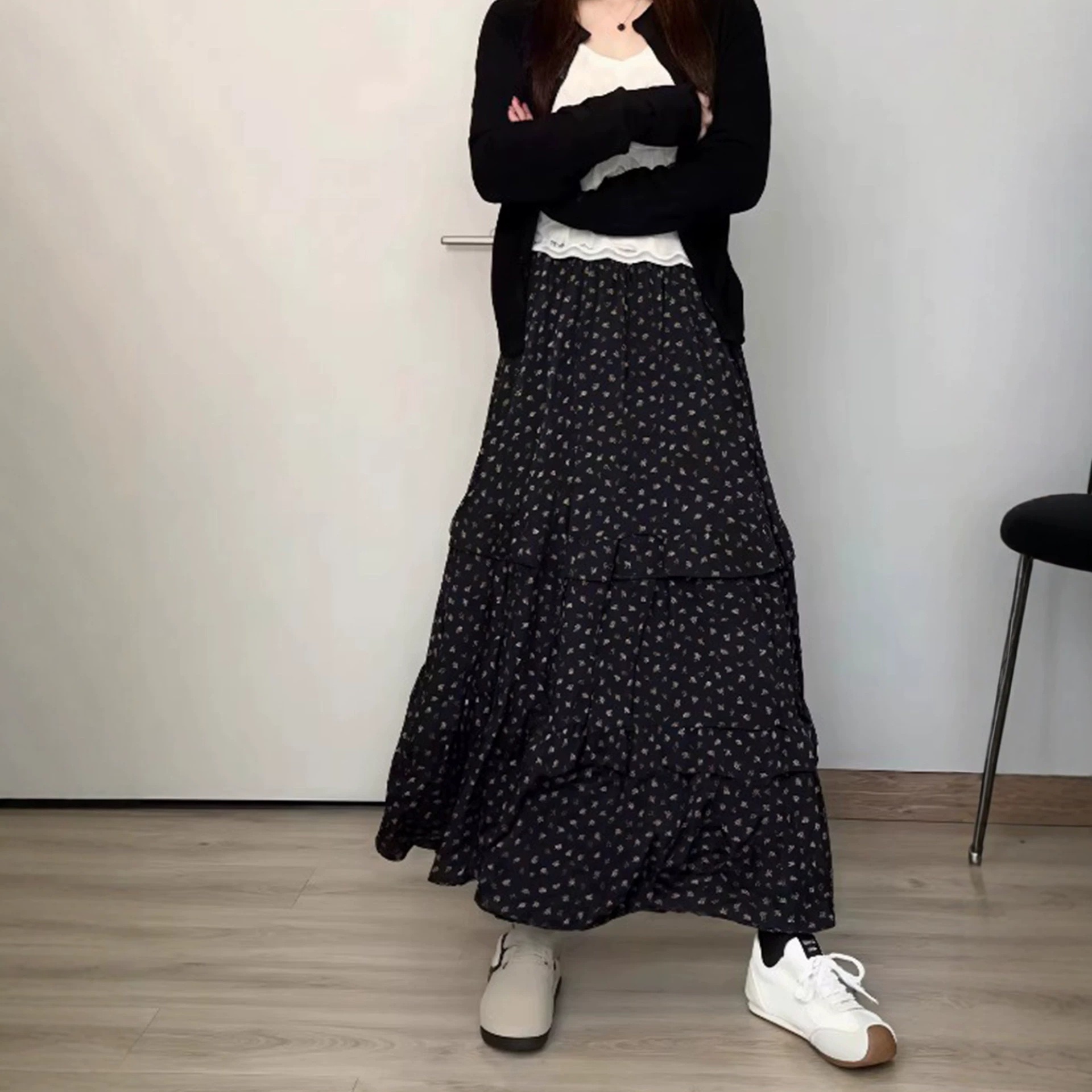 Rok midi bermotif bunga untuk  - Women'S Fashion Umbrella ulasan dan harga