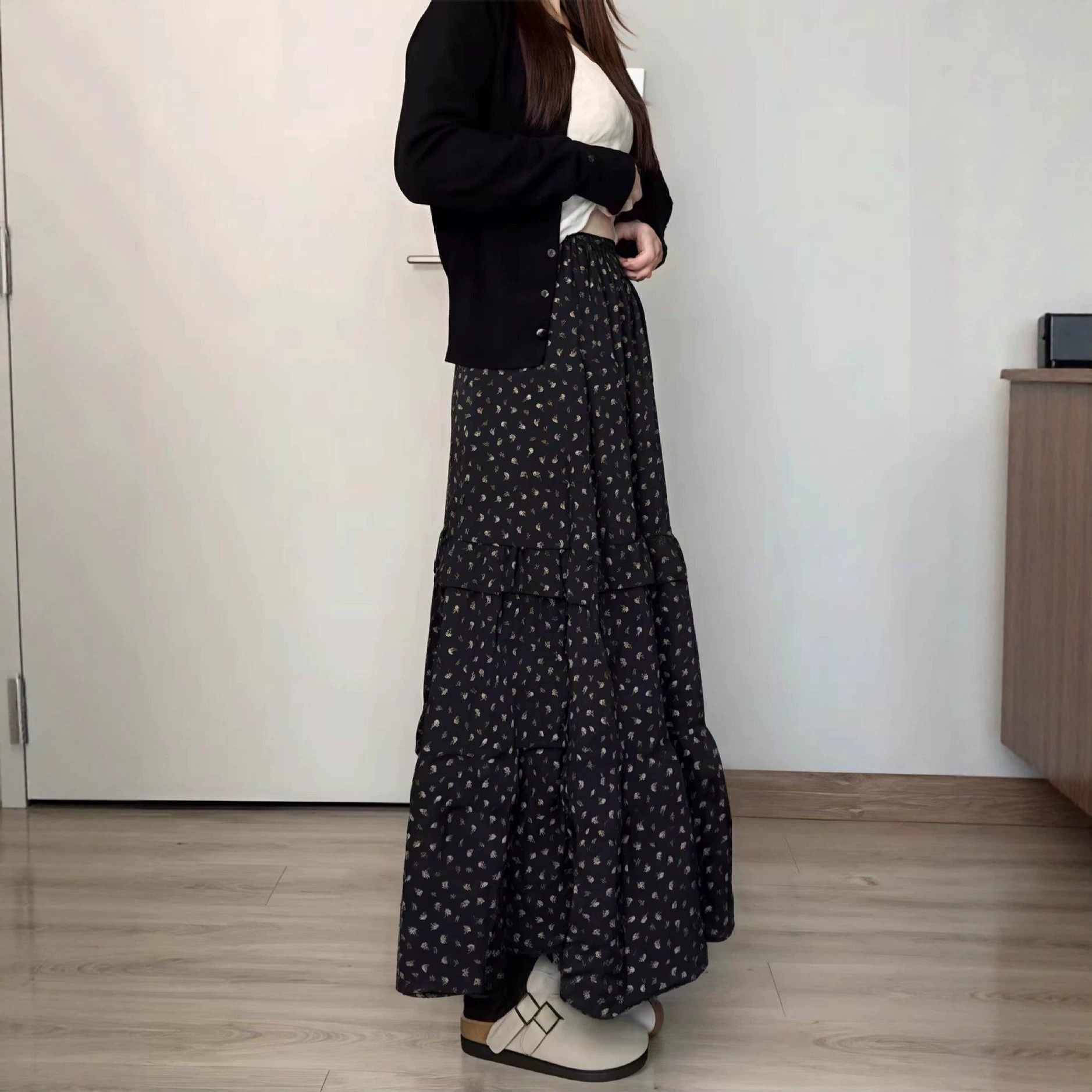 Rok midi bermotif bunga untuk  - Women'S Fashion Umbrella ulasan dan harga