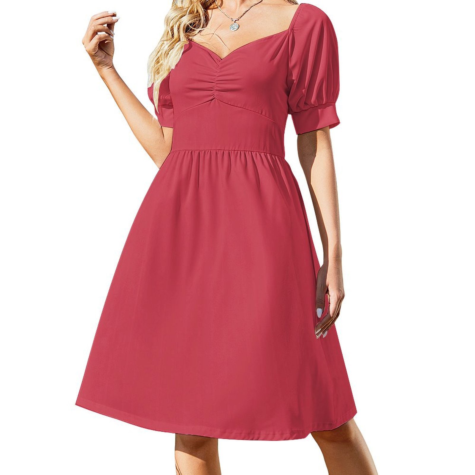 Gaun Smok Bunga Paprika untuk  - Smocked Dress Women ulasan dan harga