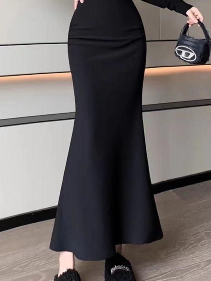 Rok Midi A-Line Wanita Ukuran  - A-Line Skirt Midi ulasan dan harga