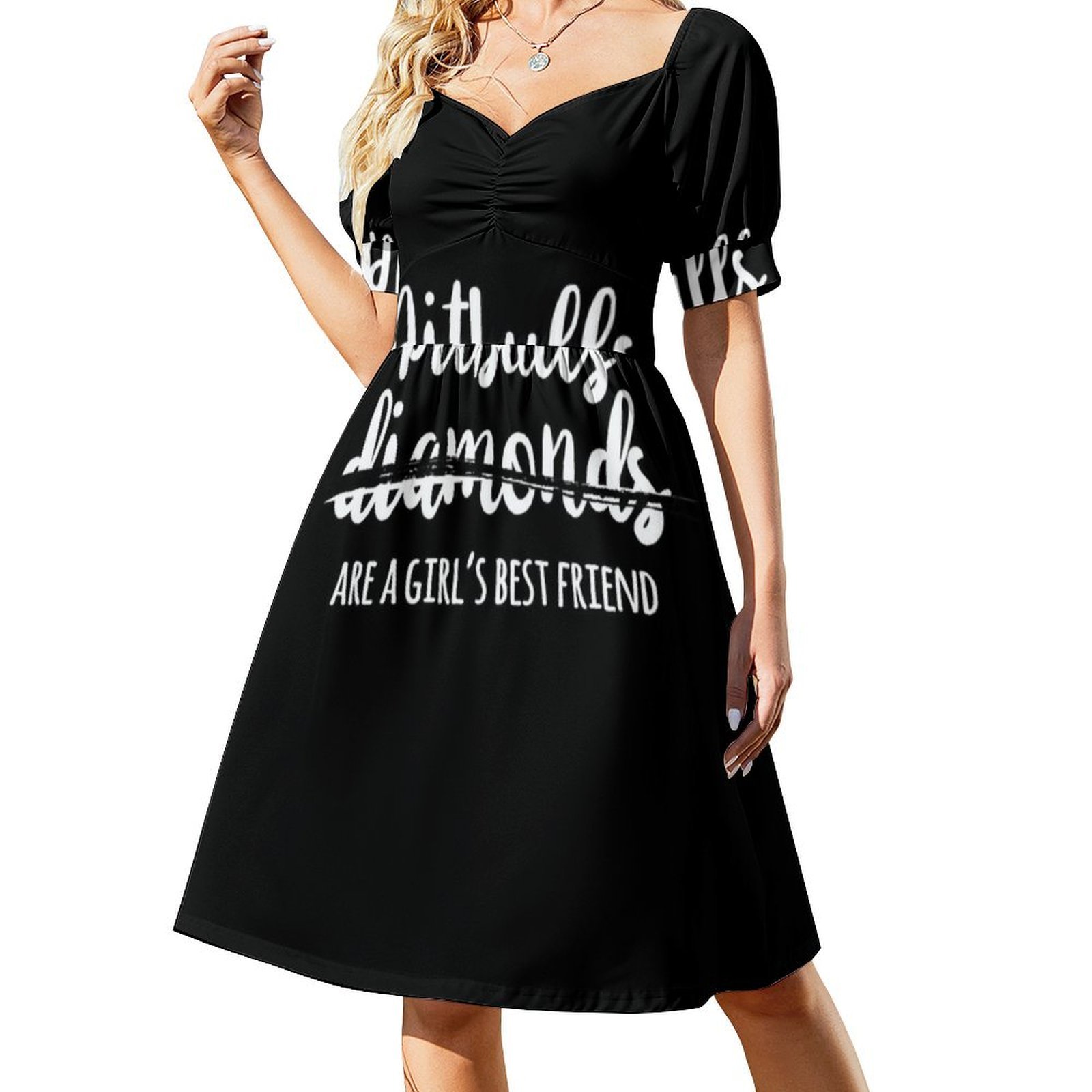 Pitbulls Adalah Sahabat Terbai - Smocked Dress Women ulasan dan harga