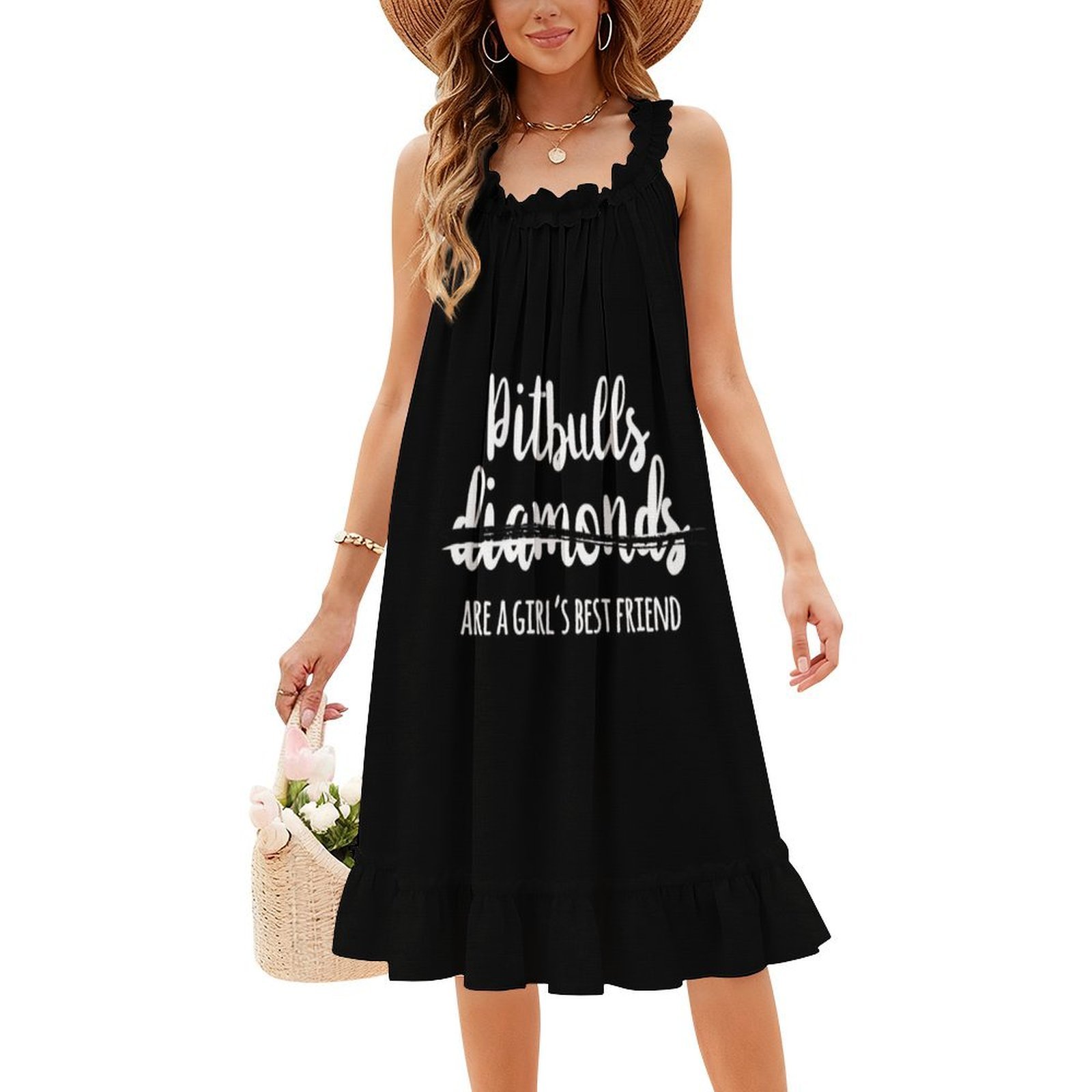 Pitbulls Adalah Sahabat Terbai - Smocked Dress Women ulasan dan harga