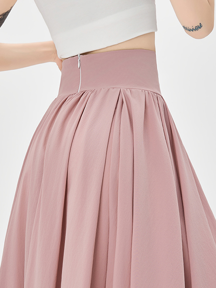 Rok Setelan Warna Solid Rok Be - Women'S Fashion Umbrella ulasan dan harga