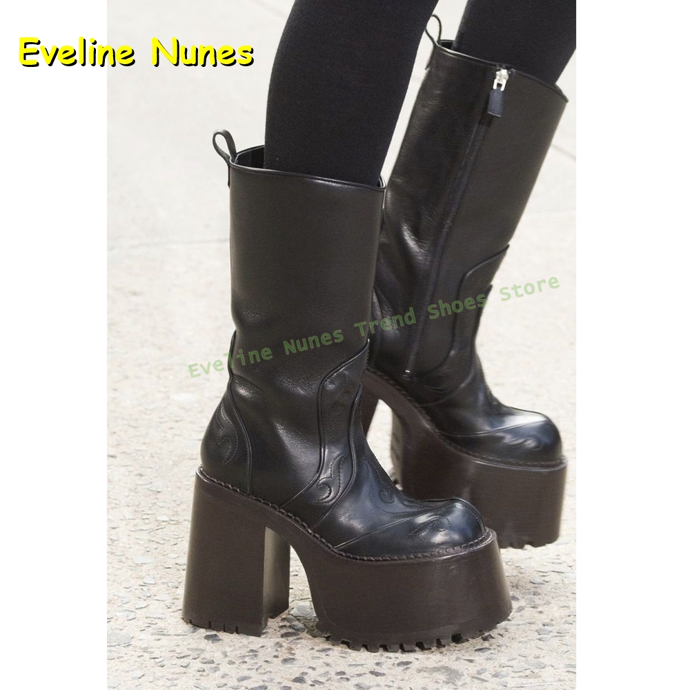 Sepatu Boots Platform Bordir S - Women'S Fashion Boots 2025 ulasan dan harga