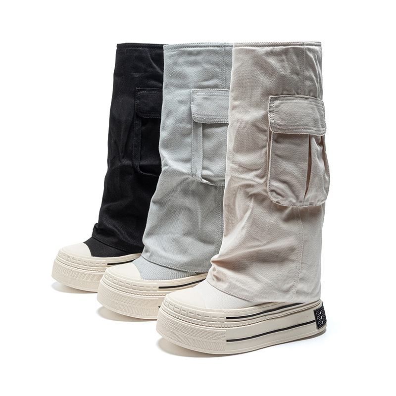 Sepatu Boots Wanita Denim Kanv - Women'S Fashion Boots 2025 ulasan dan harga