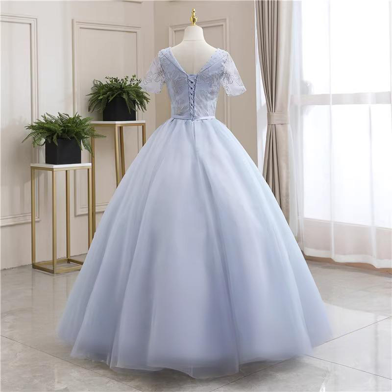 Gaun Malam Wanita Model V-neck - Women Fashion Gown ulasan dan harga