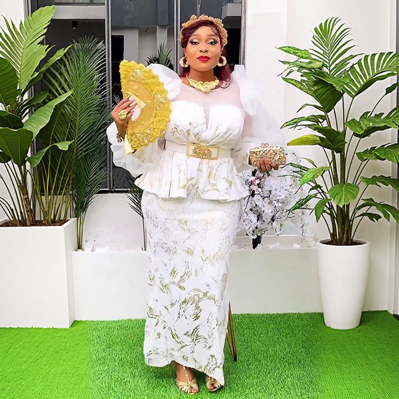 Gaun Pesta Afrika Wanita Baru  - Women Fashion Gown ulasan dan harga