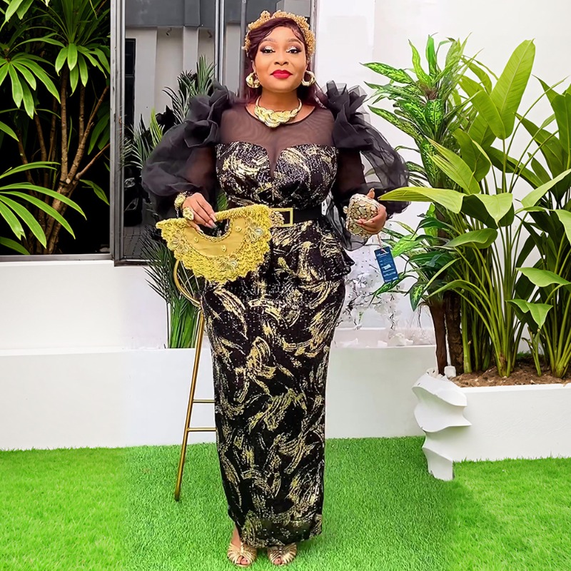 Gaun Pesta Afrika Wanita Baru  - Women Fashion Gown ulasan dan harga