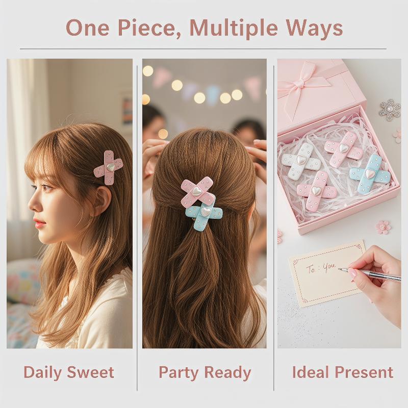 2 Buah Set Jepit Rambut Kawaii - Women'S Y2K Fashion Aesthetic ulasan dan harga