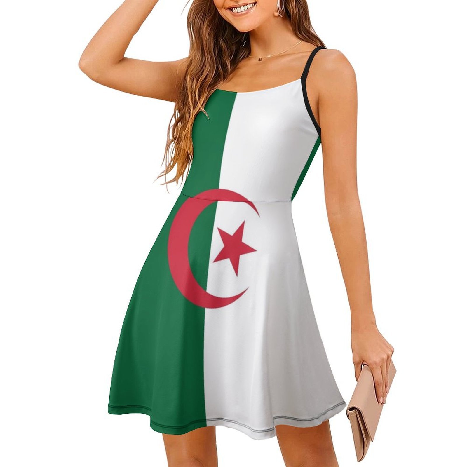 Gaun Boho Chic Bergaya Bendera - Women Fashion Gown ulasan dan harga