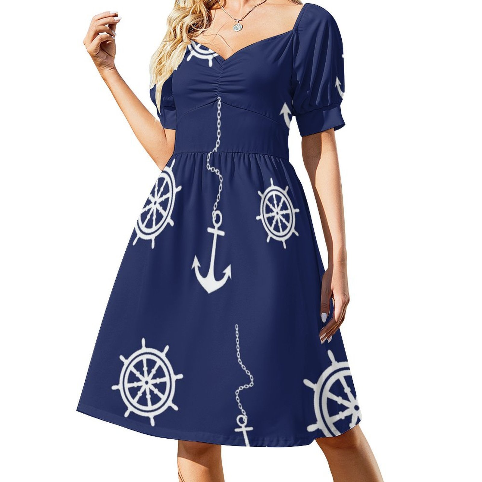 Gaun Boho Chic Pola Jangkar da - Women Fashion Gown ulasan dan harga