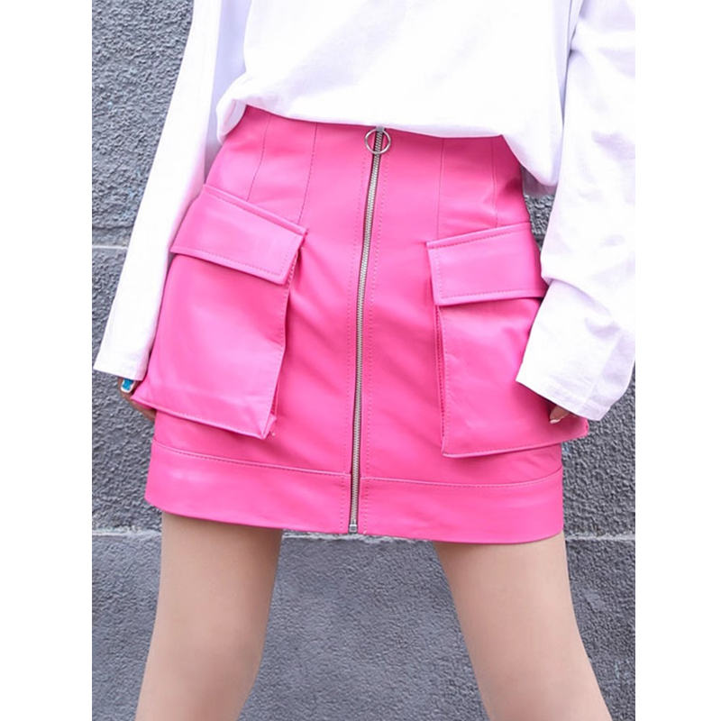 M-3XL rok pendek wanita kulit  - Women'S Real Y2K Fashion ulasan dan harga
