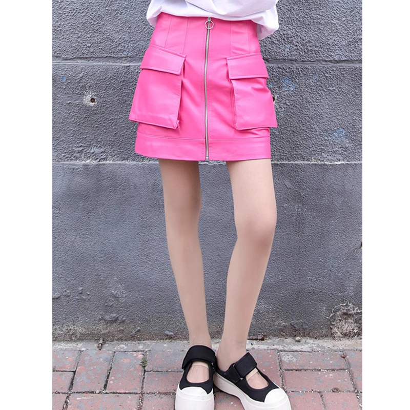 M-3XL rok pendek wanita kulit  - Women'S Real Y2K Fashion ulasan dan harga