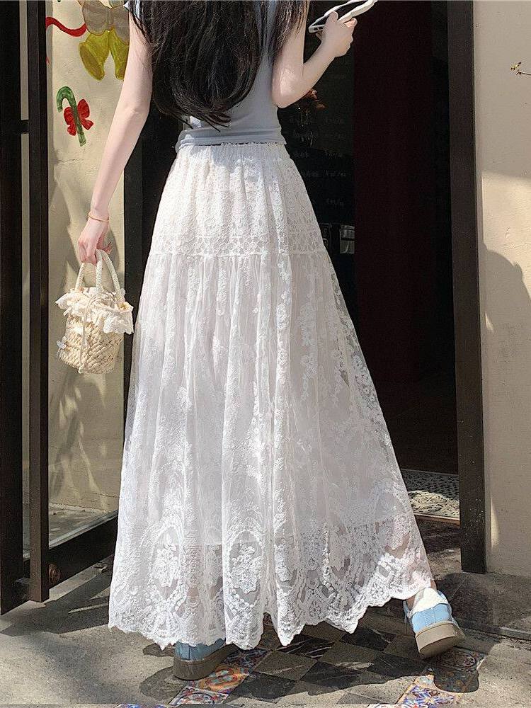 Rok Midi A-Line Berenda Pingga - A-Line Skirt Midi ulasan dan harga