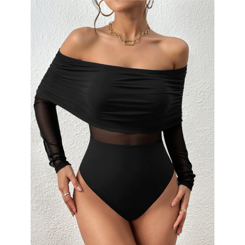 Kaos Lengan Panjang Model Off- - Off Shoulder Top ulasan dan harga