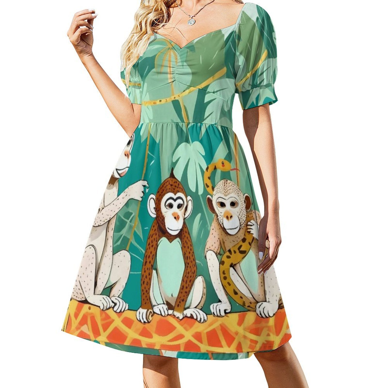 Gaun Smock Bermotif Bunga untu - Smocked Dress Women ulasan dan harga