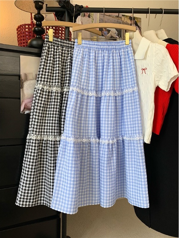 Rok Midi A-Line Pinggang Tingg - A-Line Skirt Midi ulasan dan harga