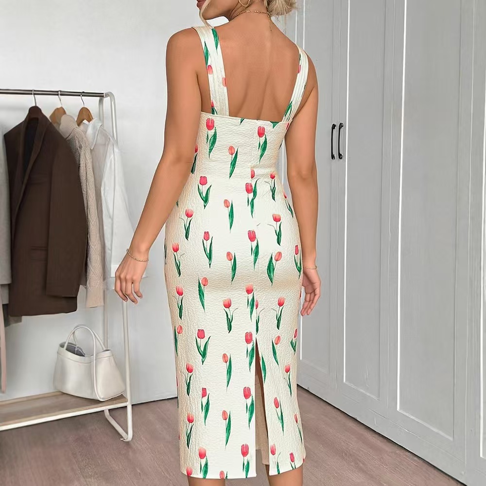 Gaun Crop Bermotif Bunga Modis - A-Line Skirt Midi ulasan dan harga