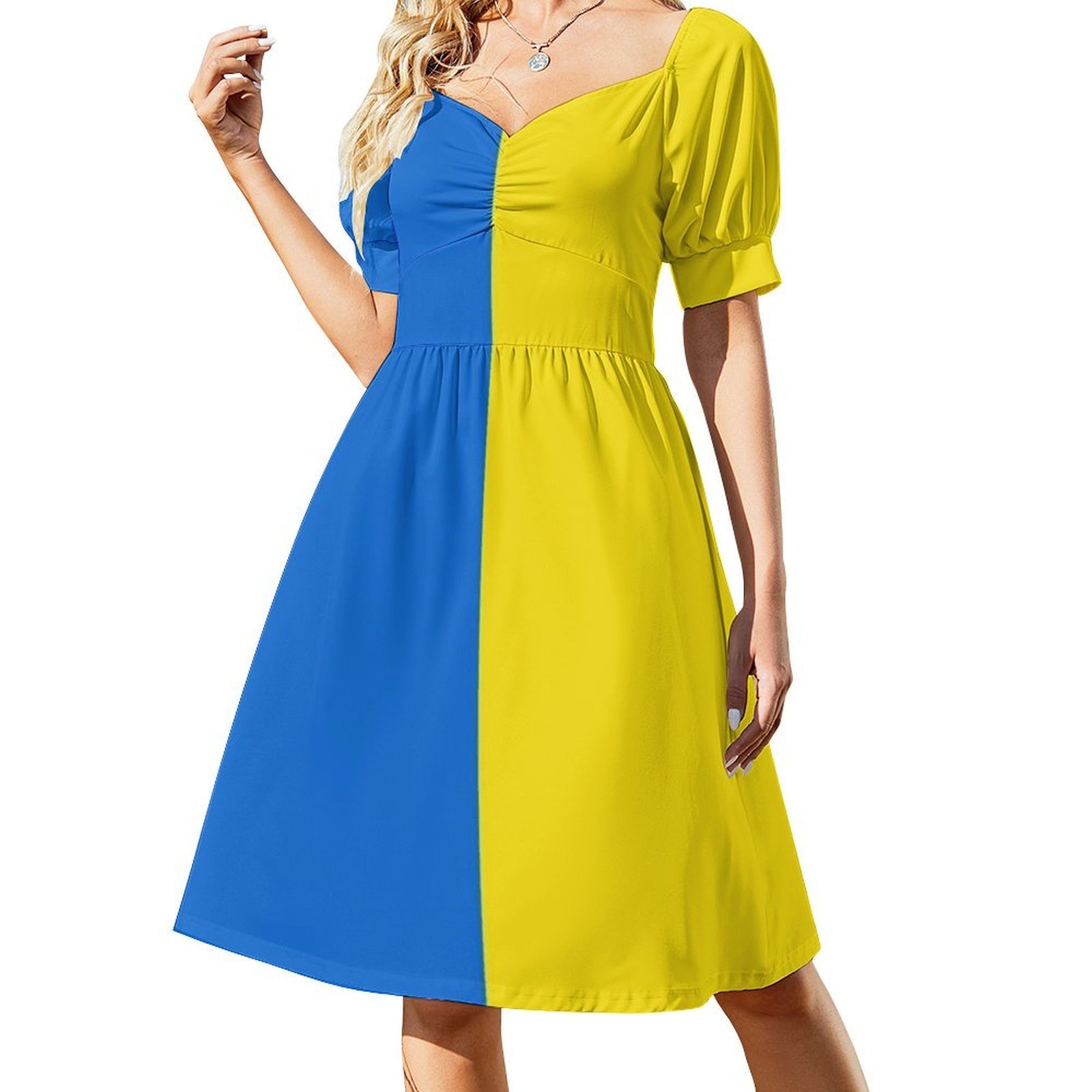 Gaun Smock Bermotif Bendera Uk - Smocked Dress Women ulasan dan harga