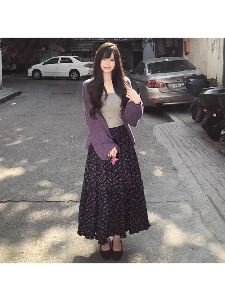 Rok Midi Wanita Ukuran Besar M - A-Line Skirt Midi ulasan dan harga