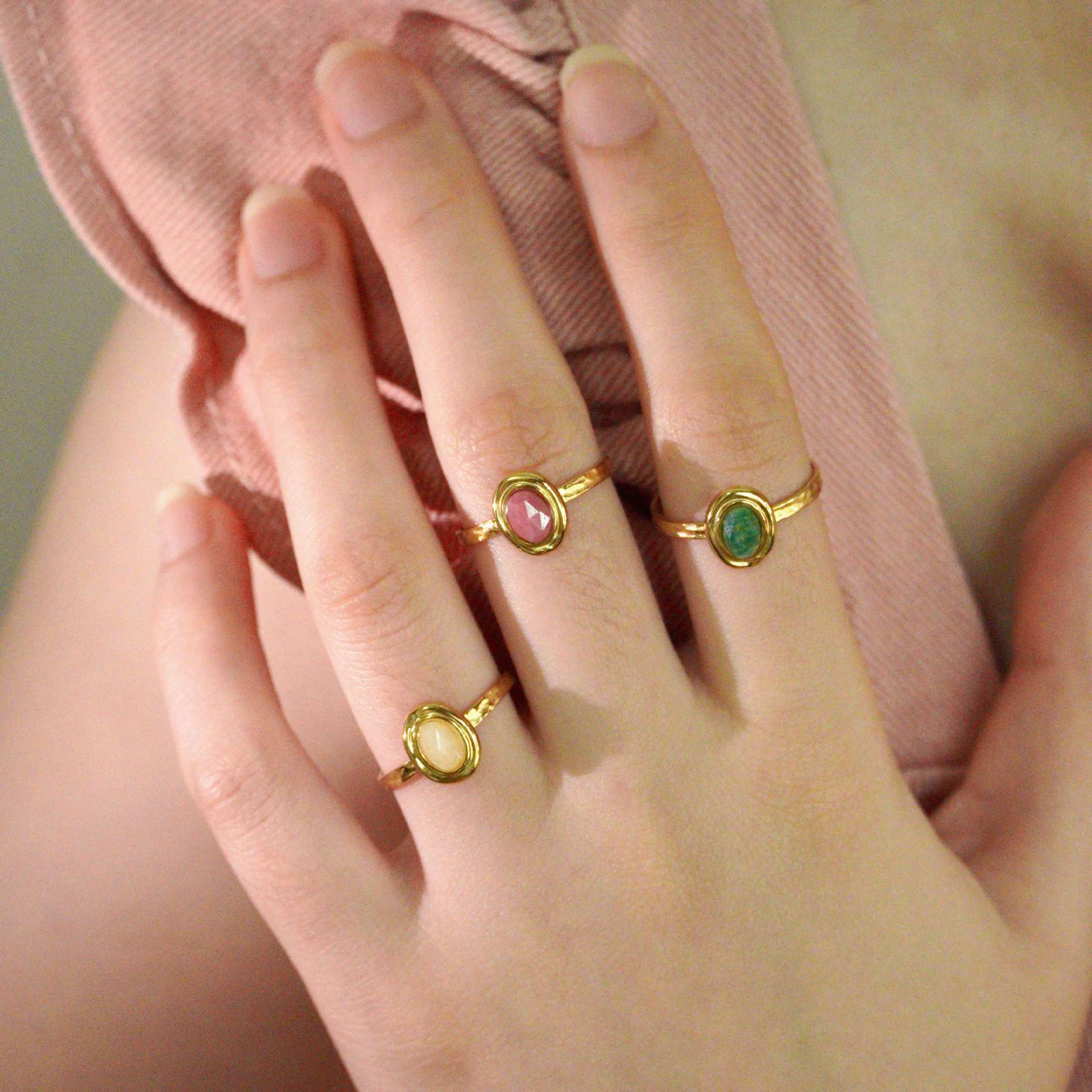 Cincin terbuka bulat baja taha - Women'S Real Y2K Fashion ulasan dan harga