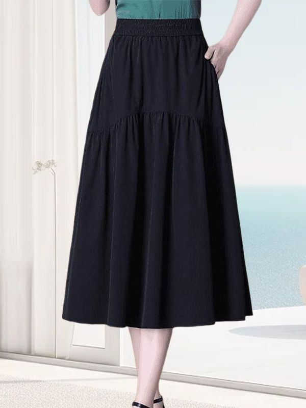 Rok Midi A-Line Nyaman untuk W - A-Line Skirt Midi ulasan dan harga