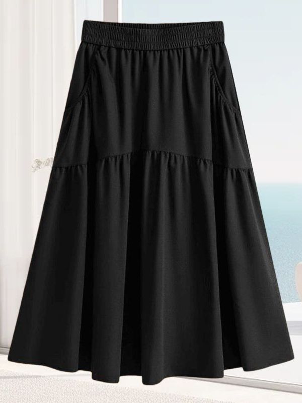 Rok Midi A-Line Nyaman untuk W - A-Line Skirt Midi ulasan dan harga
